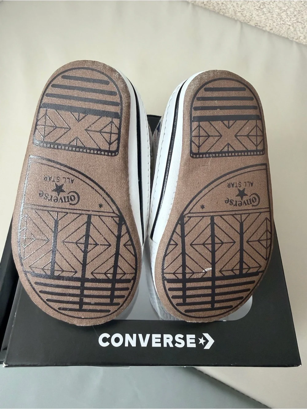 Converse Chuck Taylor All Star Cribster Canvas Baby/Infant Shoe White Size 2